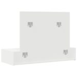 vidaXL Nástenný zrkadlový toaletný stolík Biela 100x40x70 cm – Obrázok 8
