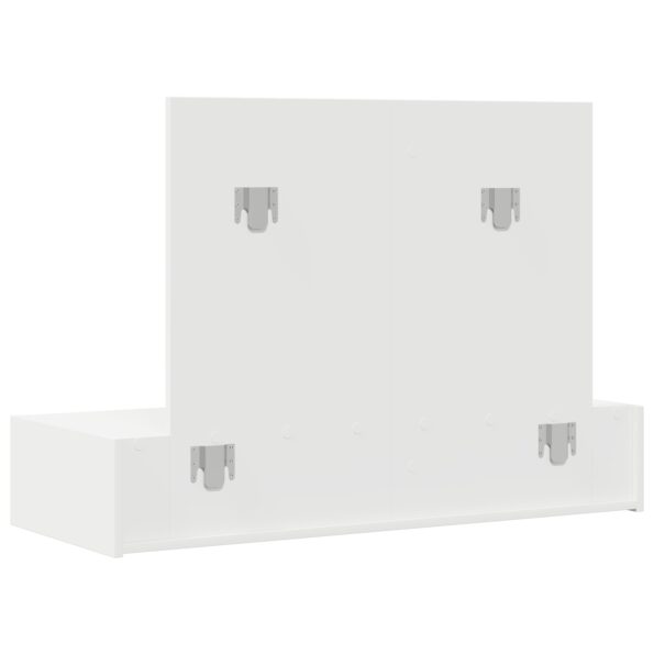 865208_8.jpg vidaXL Nástenný zrkadlový toaletný stolík Biela 100x40x70 cm – Obrázok 8
