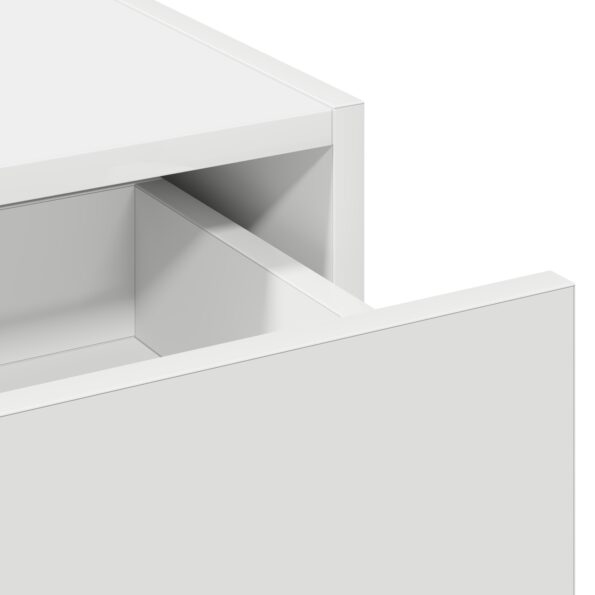 865208_9.jpg vidaXL Nástenný zrkadlový toaletný stolík Biela 100x40x70 cm – Obrázok 9