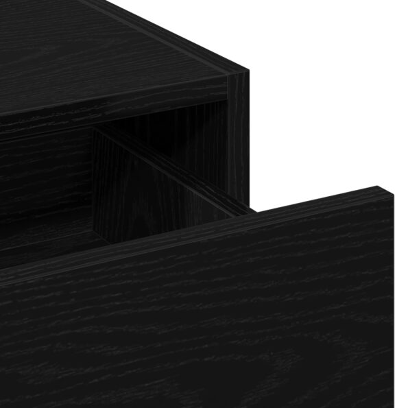 vidaXL Nástenný toaletný stolík čierny dub 100x40x70 cm – Obrázok 9