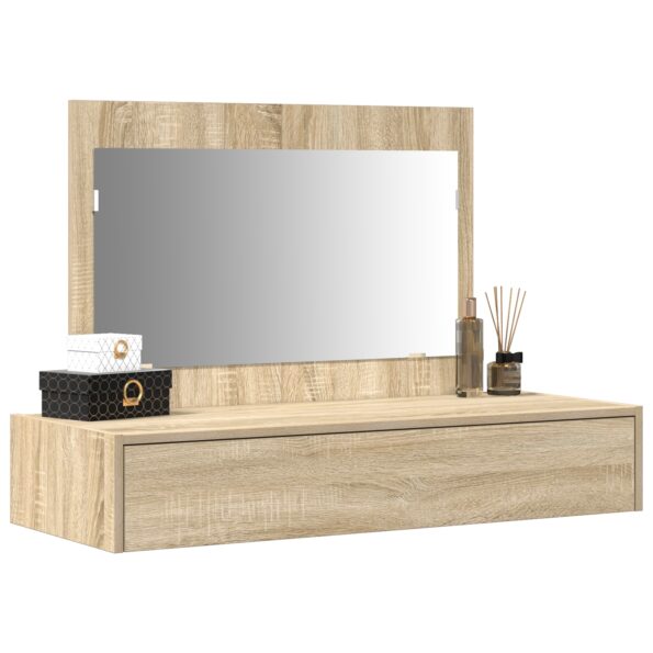 865210_3.jpg vidaXL Závesný toaletný stôl Sonoma Dub 100x40x70 cm – Obrázok 3