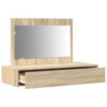 vidaXL Závesný toaletný stôl Sonoma Dub 100x40x70 cm – Obrázok 5