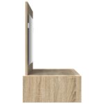 vidaXL Závesný toaletný stôl Sonoma Dub 100x40x70 cm – Obrázok 7
