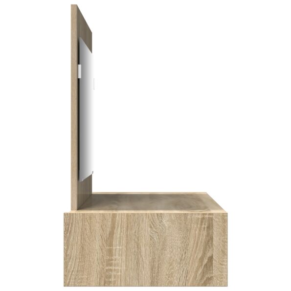 865210_7.jpg vidaXL Závesný toaletný stôl Sonoma Dub 100x40x70 cm – Obrázok 7
