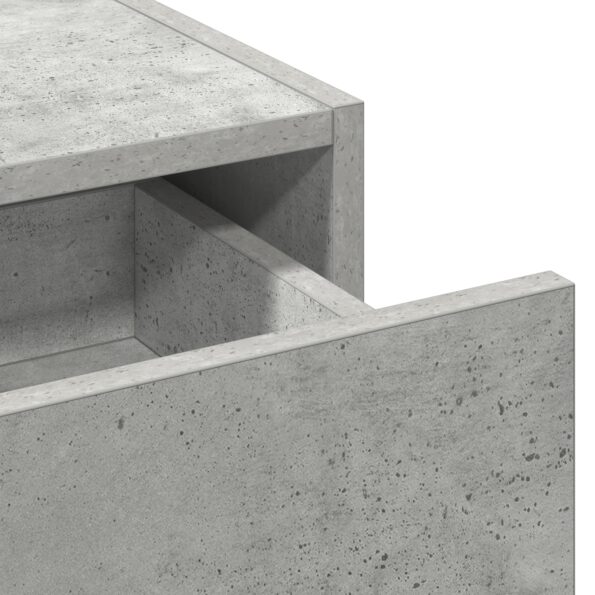 vidaXL Nástenný toaletný stolík Betónová sivá 100x40x70 cm – Obrázok 9