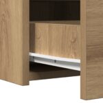 vidaXL Toaletný stolík Hnedá 100 x 40 x 70 cm Kompozitné drevo – Obrázok 11