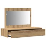 vidaXL Toaletný stolík Hnedá 100 x 40 x 70 cm Kompozitné drevo – Obrázok 5