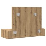 vidaXL Toaletný stolík Hnedá 100 x 40 x 70 cm Kompozitné drevo – Obrázok 8