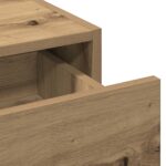 vidaXL Toaletný stolík Hnedá 100 x 40 x 70 cm Kompozitné drevo – Obrázok 9