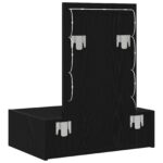vidaXL Toaletný stolík Čierna 60 x 40 x 70 cm Kompozitné drevo – Obrázok 7