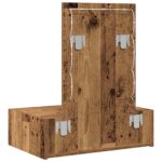 vidaXL Toaletný stolík Hnedá 60 x 40 x 70 cm Kompozitné drevo – Obrázok 7