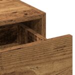 vidaXL Toaletný stolík Hnedá 60 x 40 x 70 cm Kompozitné drevo – Obrázok 8