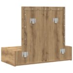 vidaXL Toaletný stolík Hnedá 83 x 40 x 70 cm Kompozitné drevo – Obrázok 7
