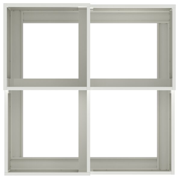 vidaXL Záhradný kvetináč 80x80x48 cm Biela Oceľ – Obrázok 8