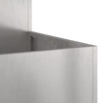 vidaXL Záhradný kvetináč Strieborná 80 x 80 x 48 cm Nehrdzavejúca oceľ – Obrázok 9