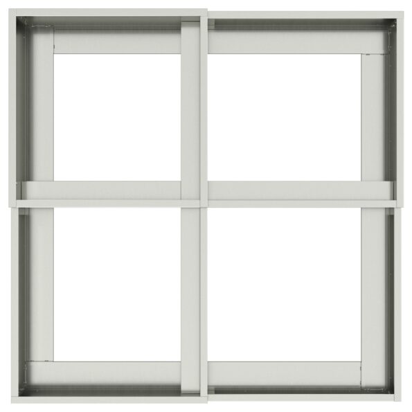 vidaXL Záhradný kvetináč 80x80x48 cm Zinková oceľ – Obrázok 8