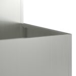 vidaXL Záhradný kvetináč 80x80x48 cm Zinková oceľ – Obrázok 9