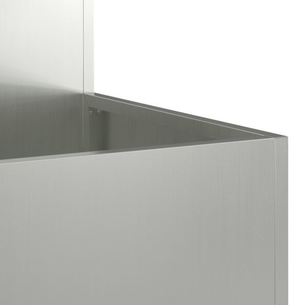 vidaXL Záhradný kvetináč 80x80x48 cm Zinková oceľ – Obrázok 9