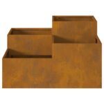 vidaXL Záhradný kvetináč 80x80x48 cm z oceľového plechu – Obrázok 6