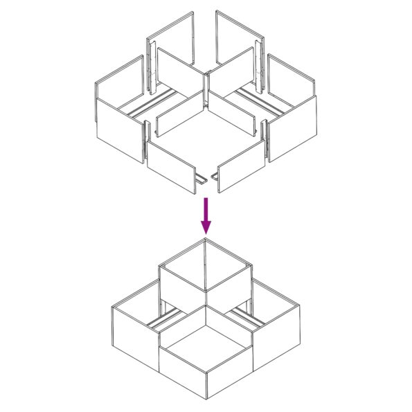 vidaXL Záhradný kvetináč 100x100x48 cm Nerezová oceľ – Obrázok 10