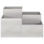 vidaXL Záhradný kvetináč 100x100x48 cm Nerezová oceľ – Obrázok 6