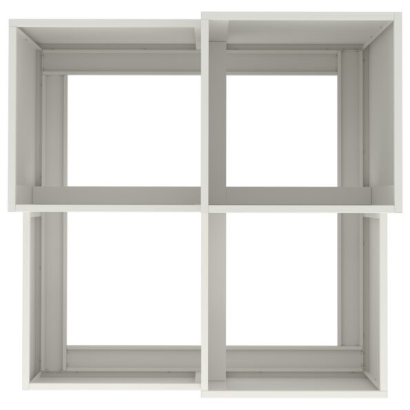 vidaXL Záhradný črepník 80x80x60 cm Biela Oceľ – Obrázok 8