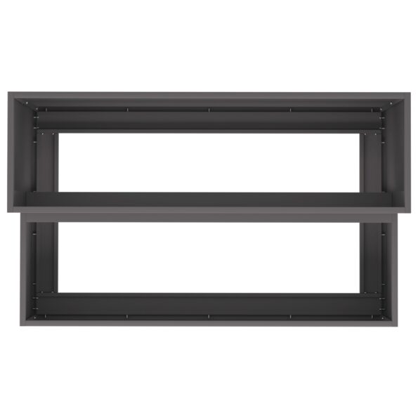 vidaXL Záhradný kvetináč na 2 podlažia 100x60x45 cm Čierna Oceľ – Obrázok 8