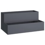 vidaXL Záhradný kvetináč Antracit 100 x 60 x 45 cm – Obrázok 2