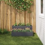 vidaXL Záhradný kvetináč Antracit 100 x 60 x 45 cm – Obrázok 4