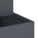 vidaXL Záhradný kvetináč Antracit 100 x 60 x 45 cm – Obrázok 9