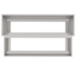 vidaXL Záhradný kvetináč Strieborná 100 x 60 x 45 cm Nerezová oceľ – Obrázok 8