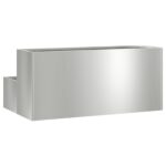 vidaXL Záhradný kvetináč Strieborná 100 x 60 x 45 cm Pozinkovaná oceľ – Obrázok 5