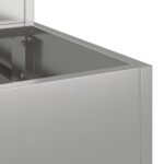 vidaXL Záhradný kvetináč Strieborná 100 x 60 x 45 cm Pozinkovaná oceľ – Obrázok 9