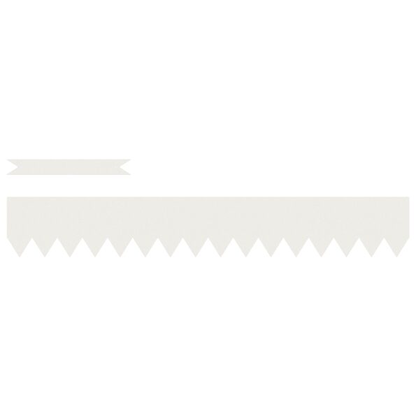 vidaXL obruby trávnika 30 ks Biela 100x0,5x15 cm Oceľ – Obrázok 2