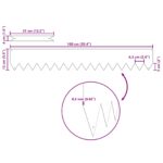 vidaXL Obrubník trávnika 10 pcs Antracit 100 x 0,05 x 15 cm – Obrázok 5