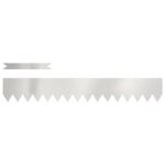 vidaXL Obrubník trávnika 30 pcs Strieborná 100 x 0,05 x 15 cm – Obrázok 2