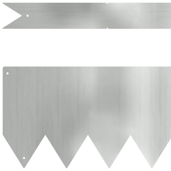 vidaXL Okraje trávnika 10 ks 100x0,5x15 cm Galvanizovaná oceľ – Obrázok 3