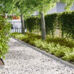 vidaXL Obrubník trávnika 50 pcs Strieborná 100 x 0,05 x 15 cm
