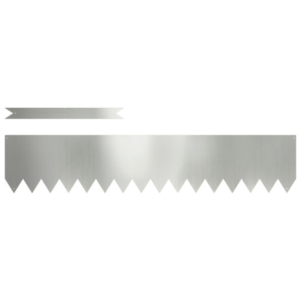 vidaXL Trávne obruby 10 ks 100x0,5x20 cm Galvanizovaná oceľ – Obrázok 2