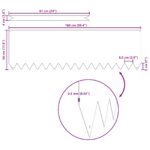vidaXL Okraj pre trávniky 20 ks Olivová 100x0,5x30 cm Oceľ – Obrázok 5