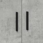 vidaXL Skriňa na uloženie Betónová šedá 127x41x40 cm Zhotovené z drevených kompozitov – Obrázok 11