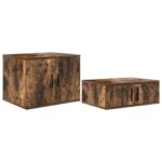 vidaXL Úložná skrinka 2 pcs Dymová dub 127 x 41 x 40 cm – Obrázok 2