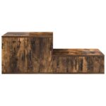 vidaXL Úložná skrinka 2 pcs Dymová dub 127 x 41 x 40 cm – Obrázok 7
