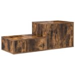 vidaXL Úložná skrinka 2 pcs Dymová dub 127 x 41 x 40 cm – Obrázok 9