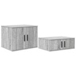vidaXL Úložná skrinka 2 pcs Sivý Sonoma 127 x 41 x 40 cm – Obrázok 2