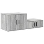 vidaXL Úložná skrinka 2 pcs Sivý Sonoma 127 x 41 x 40 cm – Obrázok 5