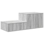 vidaXL Úložná skrinka 2 pcs Sivý Sonoma 127 x 41 x 40 cm – Obrázok 9