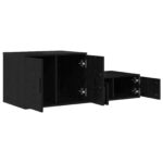 vidaXL Úložná skrinka, čierna, 118x41x40 cm, kompozitné drevo – Obrázok 6