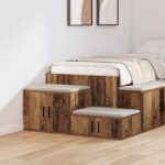 vidaXL Úložná skrinka 2 pcs Staré drevo 108 x 41 x 40 cm