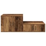 vidaXL Úložná skrinka 2 pcs Staré drevo 108 x 41 x 40 cm – Obrázok 7
